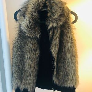 Faux fur vest